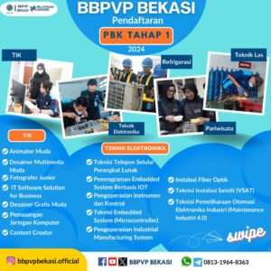 PELATIHAN GRATIS TERBUKA UNTUK UMUM DI BBPVP BEKASI