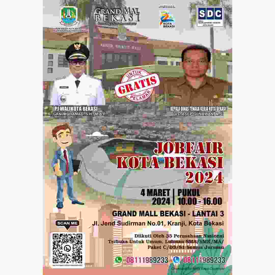 IKUTILAH JOBFAIR KOTA BEKASI 2024