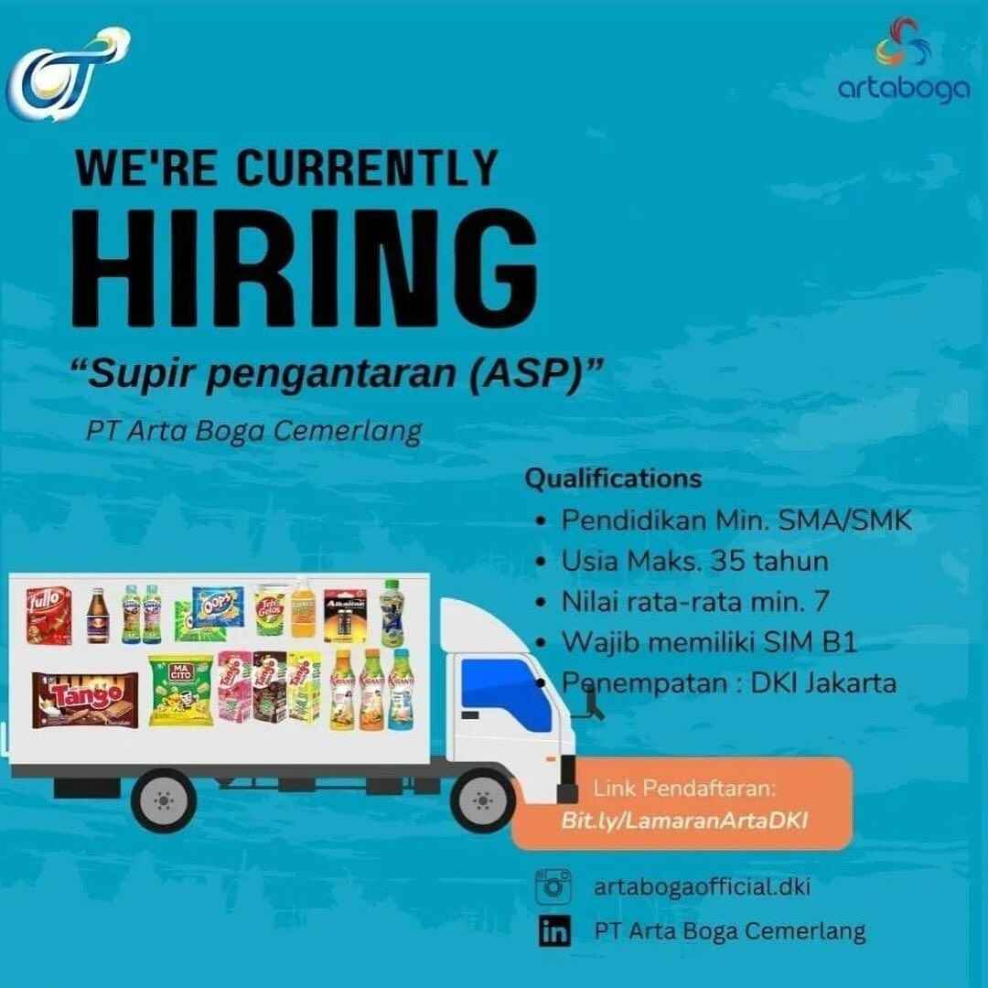 Lowongan Kerja PT Arta Boga Cemerlang
