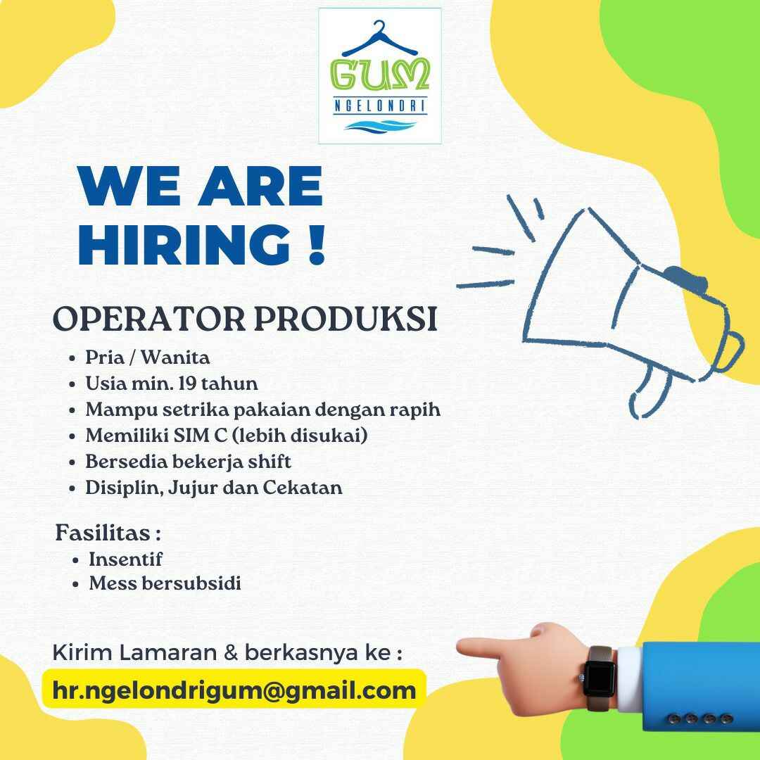 LOWONGAN KERJA GUM NGELONDRI
