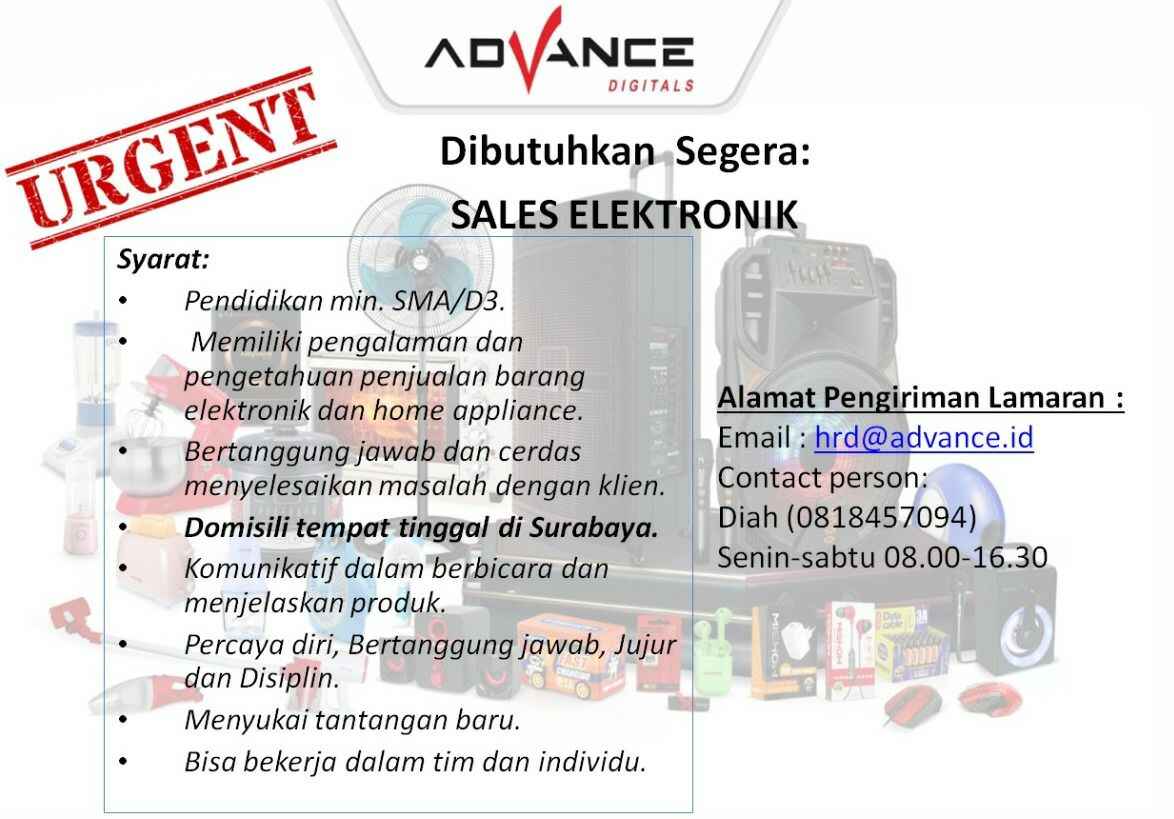 LOWONGAN KERJA ADVANCE DIGITALS